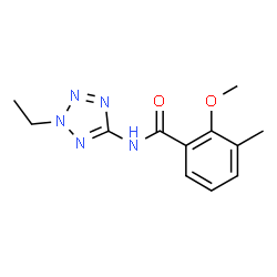 ChemSpider 2D Image | N-(2-Ethyl-2H-tetrazol-5-yl)-2-methoxy-3-methylbenzamide | C12H15N5O2