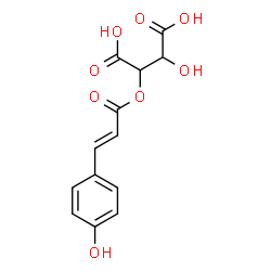 ChemSpider 2D Image | 2-Hydroxy-3-{[(2E)-3-(4-hydroxyphenyl)-2-propenoyl]oxy}succinic acid | C13H12O8