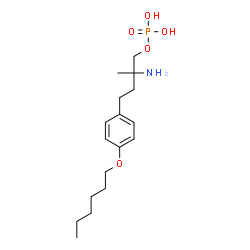 ChemSpider 2D Image | 2-Amino-4-[4-(hexyloxy)phenyl]-2-methylbutyl dihydrogen phosphate | C17H30NO5P