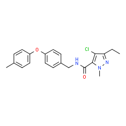 ChemSpider 2D Image | tolfenpyrad | C21H22ClN3O2
