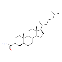 ChemSpider 2D Image | (3alpha,5alpha,8xi,9xi,14xi)-Cholestane-3-carboxamide | C28H49NO