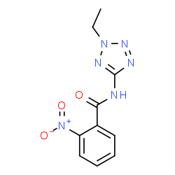 ChemSpider 2D Image | N-(2-Ethyl-2H-tetrazol-5-yl)-2-nitrobenzamide | C10H10N6O3