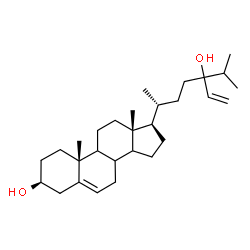 ChemSpider 2D Image | (3beta,8xi,9xi,14xi,24xi)-Stigmasta-5,28-diene-3,24-diol | C29H48O2