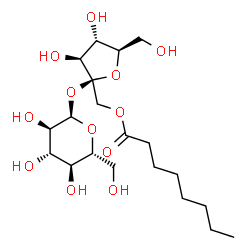 ChemSpider 2D Image | 1-O-CAPRYLOYLSUCROSE | C20H36O12