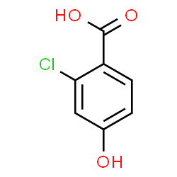 ChemSpider 2D Image | 2-Chloro-4-hydroxybenzoic acid | C7H5ClO3