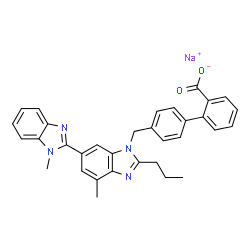 ChemSpider 2D Image | TELMISARTAN SODIUM | C33H29N4NaO2