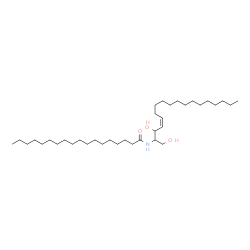 ChemSpider 2D Image | N-[(4Z)-1,3-Dihydroxy-4-octadecen-2-yl]octadecanamide | C36H71NO3