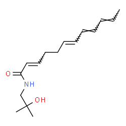 ChemSpider 2D Image | (2E,6E,8E,10E)-N-(2-Hydroxy-2-methylpropyl)-2,6,8,10-dodecatetraenamide | C16H25NO2