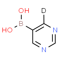 ChemSpider 2D Image | (4-~2~H)-5-Pyrimidinylboronic acid | C4H4DBN2O2