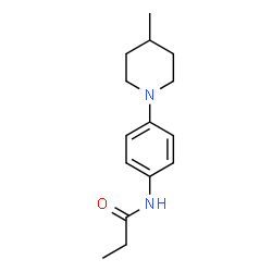 ChemSpider 2D Image | N-[4-(4-Methyl-1-piperidinyl)phenyl]propanamide | C15H22N2O