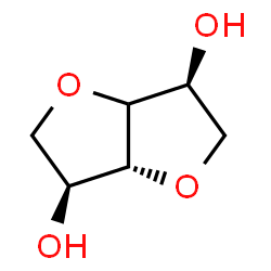 ChemSpider 2D Image | (4xi)-1,4:3,6-Dianhydro-L-arabino-hexitol | C6H10O4