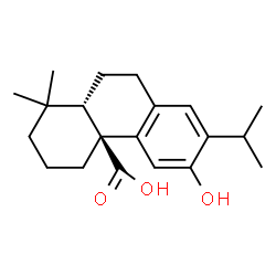 ChemSpider 2D Image | (10alpha)-12-Hydroxyabieta-8,11,13-trien-20-oic acid | C20H28O3