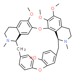 ChemSpider 2D Image | (1beta,1'beta)-6,6',7-Trimethoxy-2,2'-dimethylberbaman-12-ol | C37H40N2O6