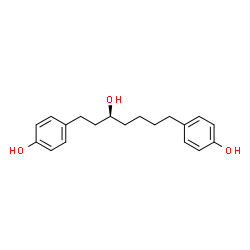 ChemSpider 2D Image | 4-[(3S)-3-Hydroxy-7-(4-hydroxyphenyl)heptyl]phenol | C19H24O3