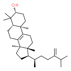 ChemSpider 2D Image | (3alpha,5beta,10alpha)-24-Methylenelanost-8-en-3-ol | C31H52O