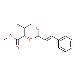 ChemSpider 2D Image | Methyl (2S)-3-methyl-2-{[(2E)-3-phenyl-2-propenoyl]oxy}butanoate | C15H18O4