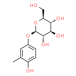 ChemSpider 2D Image | 4-Hydroxy-3-methylphenyl beta-L-glucopyranoside | C13H18O7