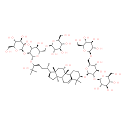 ChemSpider 2D Image | (1R,4S,8beta,9alpha,11beta,13alpha,14beta,17alpha,20S,24S)-1-{[beta-L-Glucopyranosyl-(1->2)-[beta-L-glucopyranosyl-(1->6)]-beta-L-glucopyranosyl]oxy}-11,25-dihydroxy-9,10,14-trimethyl-4,9-cyclo-9,10-s
ecocholest-5-en-24-yl beta-L-glucopyranosyl-(1->2)-[beta-L-glucopyranosyl-(1->6)]-beta-L-glucopyranoside | C66H112O34