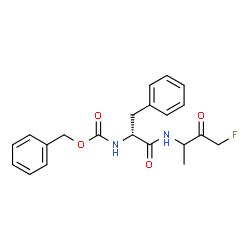ChemSpider 2D Image | Nalpha-[(Benzyloxy)carbonyl]-N-(4-fluoro-3-oxo-2-butanyl)-D-phenylalaninamide | C21H23FN2O4