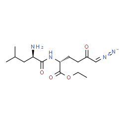 ChemSpider 2D Image | Ethyl D-leucyl-6-diazo-5-oxo-D-norleucinate | C14H24N4O4