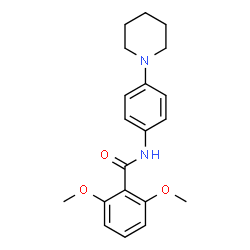 ChemSpider 2D Image | 2,6-Dimethoxy-N-[4-(1-piperidinyl)phenyl]benzamide | C20H24N2O3