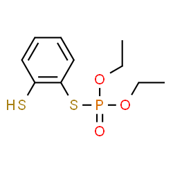 ChemSpider 2D Image | O,O-Diethyl S-(2-sulfanylphenyl) phosphorothioate | C10H15O3PS2