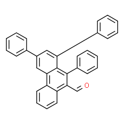 ChemSpider 2D Image | 1,3,10-Triphenyl-9-phenanthrenecarbaldehyde | C33H22O