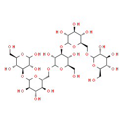 ChemSpider 2D Image | D-Glucopyranosyl-(1->6)-D-glucopyranosyl-(1->3)-D-glucopyranosyl-(1->6)-D-glucopyranosyl-(1->3)-D-glucopyranose | C30H52O26