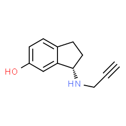 ChemSpider 2D Image | (3S)-3-(2-Propyn-1-ylamino)-5-indanol | C12H13NO