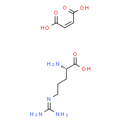 ChemSpider 2D Image | N~5~-(Diaminomethylene)-L-ornithine (2Z)-2-butenedioate (1:1) | C10H18N4O6