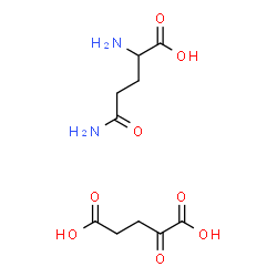 ChemSpider 2D Image | 2-Oxopentanedioic acid - glutamine (1:1) | C10H16N2O8