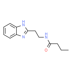 ChemSpider 2D Image | N-[2-(1H-Benzimidazol-2-yl)ethyl]butanamide | C13H17N3O