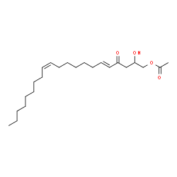 ChemSpider 2D Image | (5E,12Z)-2-Hydroxy-4-oxo-5,12-henicosadien-1-yl acetate | C23H40O4