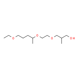 ChemSpider 2D Image | 3-{2-[(5-Ethoxy-2-pentanyl)oxy]ethoxy}-2-methyl-1-propanol | C13H28O4