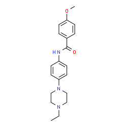 ChemSpider 2D Image | N-[4-(4-Ethyl-1-piperazinyl)phenyl]-4-methoxybenzamide | C20H25N3O2