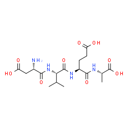 ChemSpider 2D Image | L-alpha-Aspartyl-L-valyl-L-alpha-glutamyl-L-alanine | C17H28N4O9