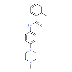 ChemSpider 2D Image | 2-Methyl-N-[4-(4-methyl-1-piperazinyl)phenyl]benzamide | C19H23N3O