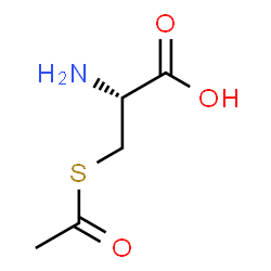 ChemSpider 2D Image | S-Acetyl-L-cysteine | C5H9NO3S