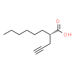 ChemSpider 2D Image | (2R)-2-(2-Propyn-1-yl)octanoic acid | C11H18O2