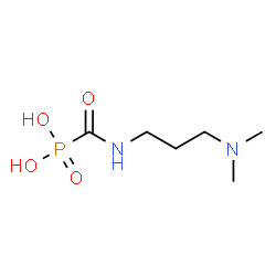 ChemSpider 2D Image | Phosphonic acid, [[[3-(dimethylamino)propyl]amino]carbonyl]- | C6H15N2O4P