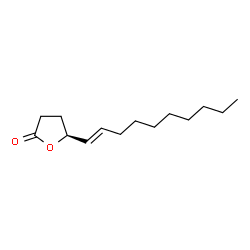 ChemSpider 2D Image | (5S)-5-[(1E)-1-Decen-1-yl]dihydro-2(3H)-furanone | C14H24O2