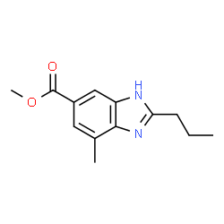 ChemSpider 2D Image | Methyl 7-methyl-2-propyl-5-benzimidazolecarboxylate | C13H16N2O2