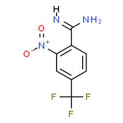 ChemSpider 2D Image | 2-Nitro-4-(trifluoromethyl)benzenecarboximidamide | C8H6F3N3O2