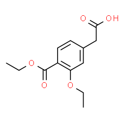 ChemSpider 2D Image | Ethyl 4-(carboxymethyl)-2-ethoxybenzoate | C13H16O5
