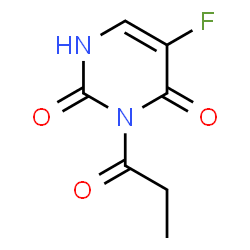 ChemSpider 2D Image | 5-Fluoro-3-propionyl-2,4(1H,3H)-pyrimidinedione | C7H7FN2O3