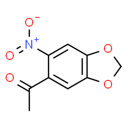 ChemSpider 2D Image | 1-(6-Nitro-1,3-benzodioxol-5-yl)ethanone | C9H7NO5