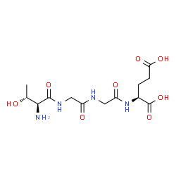 ChemSpider 2D Image | L-Threonylglycylglycyl-L-glutamic acid | C13H22N4O8