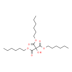 ChemSpider 2D Image | Trihexyl hydroxymethanetricarboxylate | C22H40O7