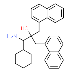 ChemSpider 2D Image | 1-Amino-1-cyclohexyl-3-(1-naphthyl)-2-(1-naphthylmethyl)-2-propanol | C30H33NO