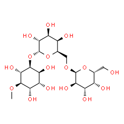 ChemSpider 2D Image | (1S,2S,3R,4S,5R,6S)-2,3,4,6-Tetrahydroxy-5-methoxycyclohexyl 6-O-alpha-D-galactopyranosyl-alpha-D-galactopyranoside | C19H34O16